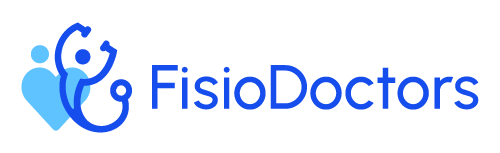 Logo de FisioDoctors, clínica de fisioterapia y rehabilitación en Tijuana