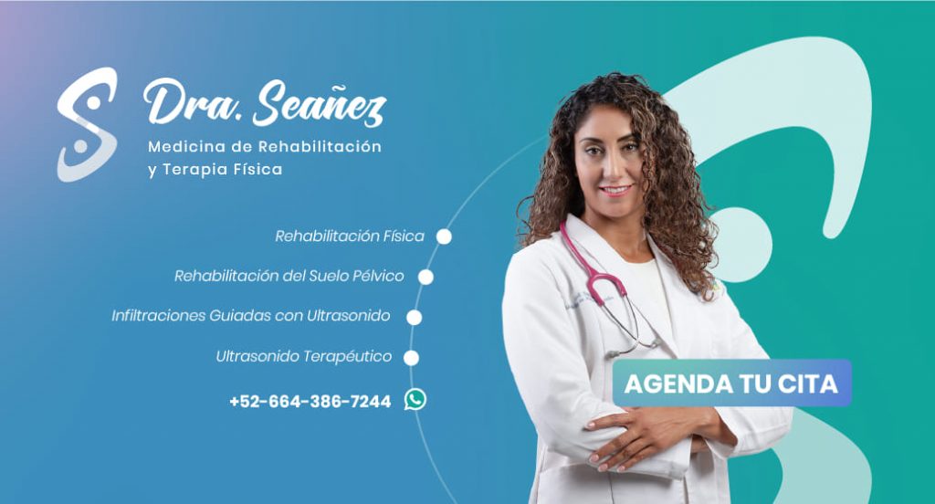 Dra. Seañez, fundadora de FisioDoctors, posgrado en Medicina de Rehabilitación por la UNAM